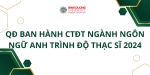 QĐ BAN HÀNH CTĐT NGÀNH NNA TRÌNH ĐỘ THS 2024