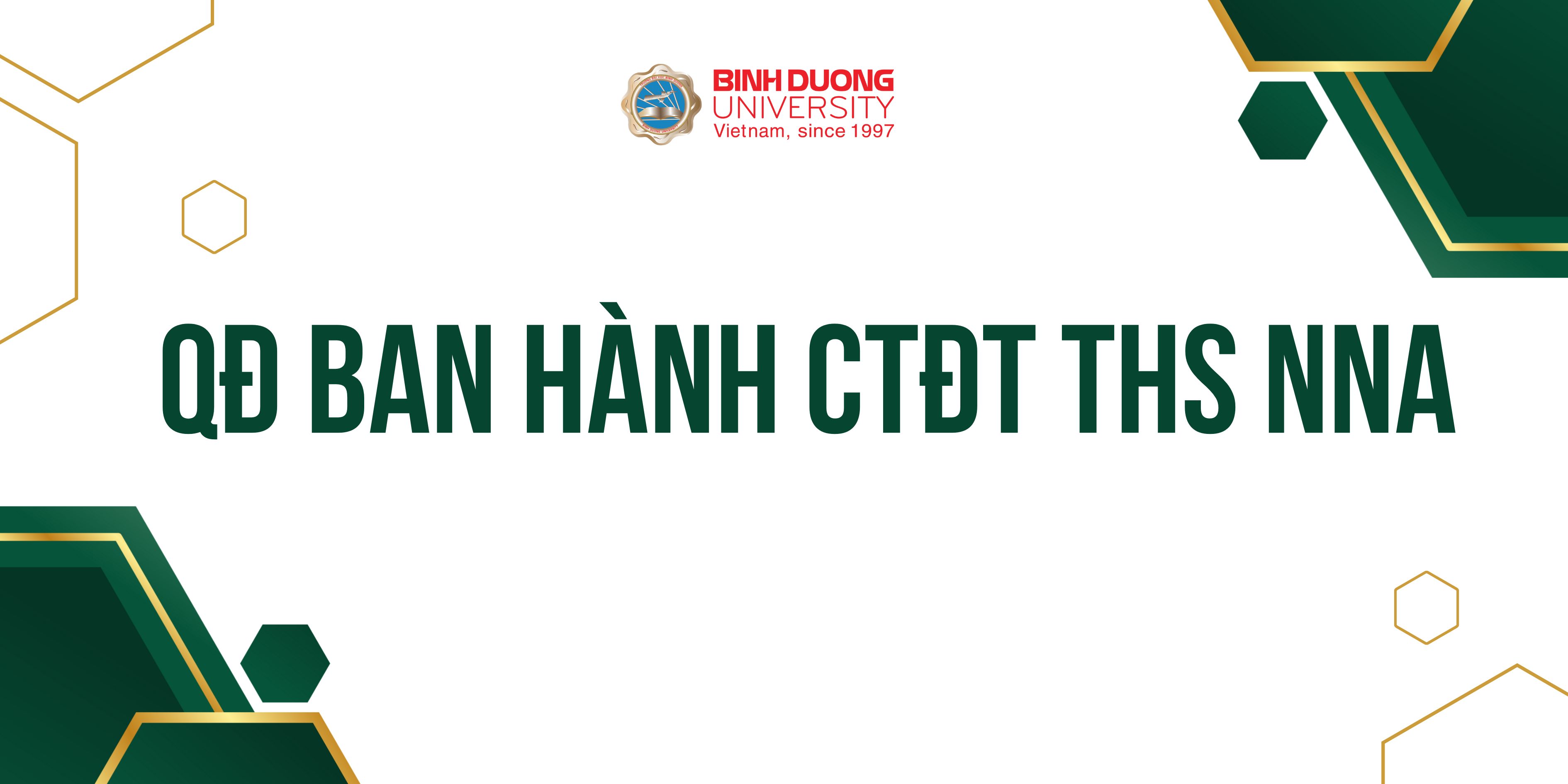 QUYẾT ĐỊNH BAN HÀNH CTĐT THS NNA
