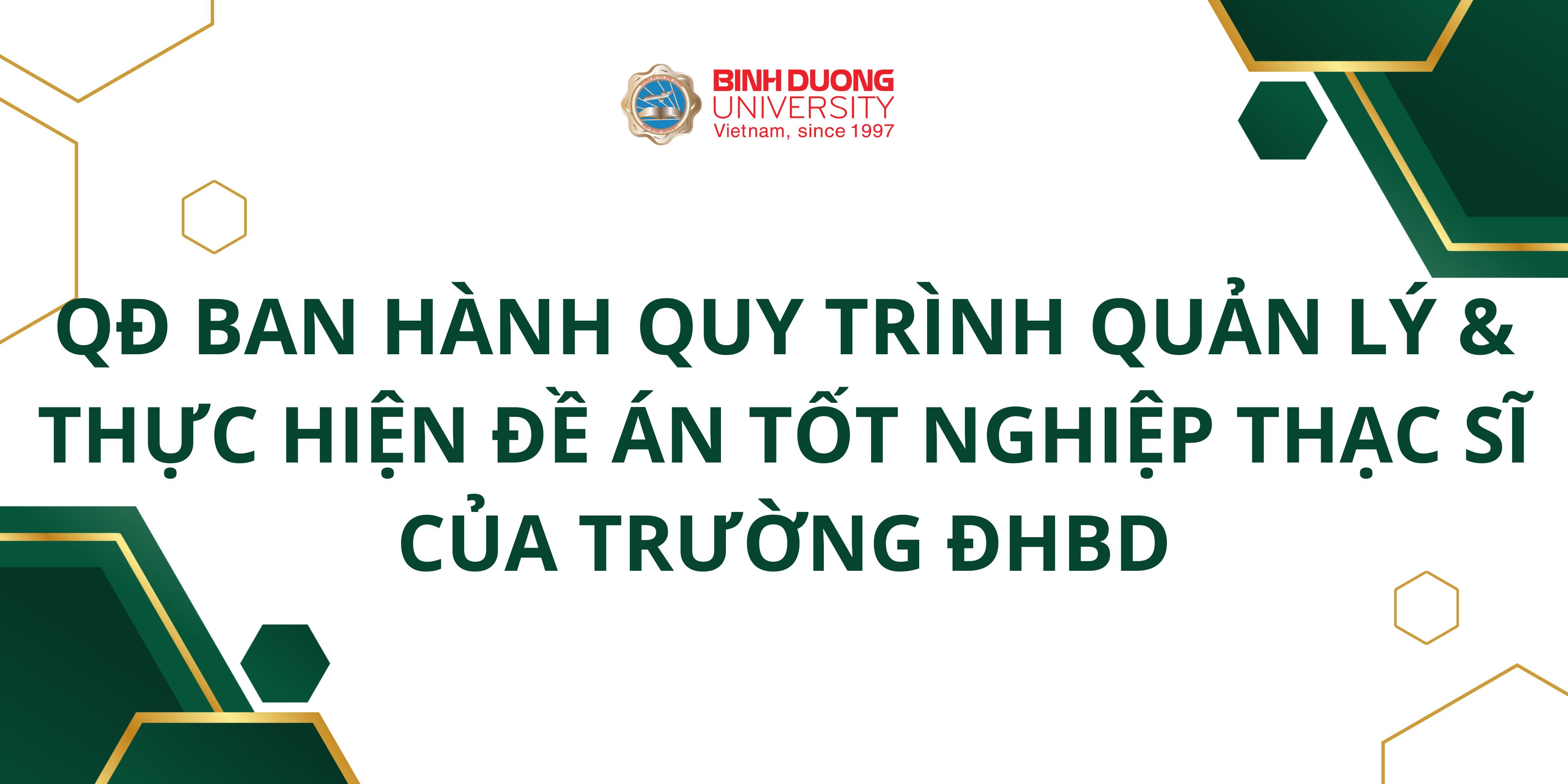 QĐ BAN HÀNH QUY TRÌNH QUẢN LÝ & THỰC HIỆN ĐATN THS TRƯỜNG ĐHBD